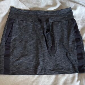 Athleta Charcoal Drawstring Active Skirt